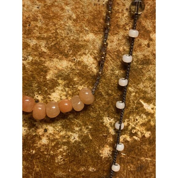 Silpada Spice Box Necklace Sterling Silver Copper Gemstones Pearls 50 In. Long - Picture 9 of 12